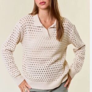 Joie Cream Knit Sweater